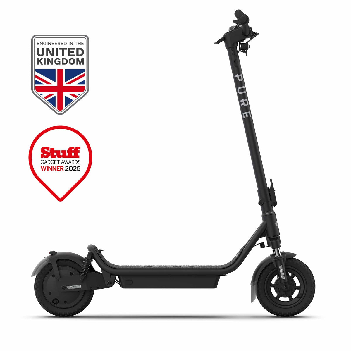 Pure Electric Scooter Black Air⁵ Ultra Suspension